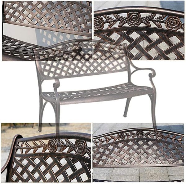Antique Garden Park Bench Porch Chair - Image 8