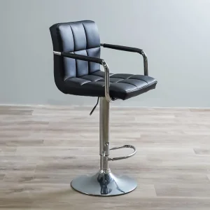 Modern Faux Leather Bar Stools