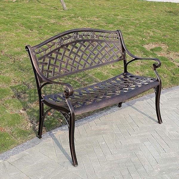 Antique Garden Park Bench Porch Chair - Image 10