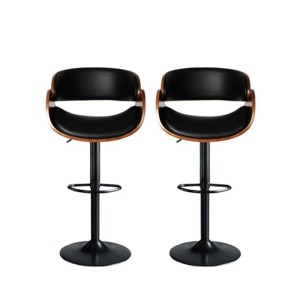 Wooden Swivel Barstools - Image 5