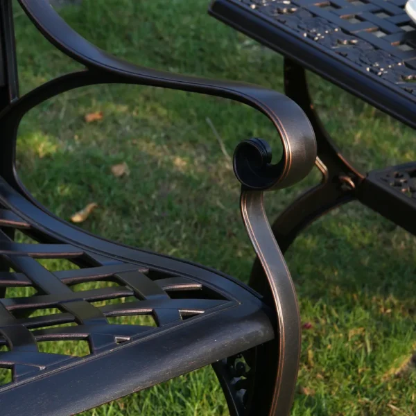 Antique Garden Park Bench Porch Chair - Image 3