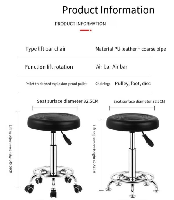 Round Bar Stool - Image 8
