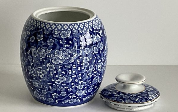 Marvel Blue Ceramic Decor Pot with Airtight Lid | Furnish Fantasy - Image 7