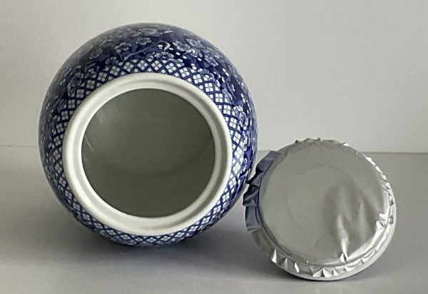 Marvel Blue Ceramic Decor Pot with Airtight Lid | Furnish Fantasy - Image 8