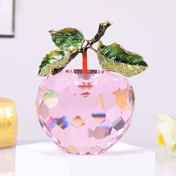 Crystal Apple Figurine – Elegant Decorative Showpiece & Paperweight - Image 12