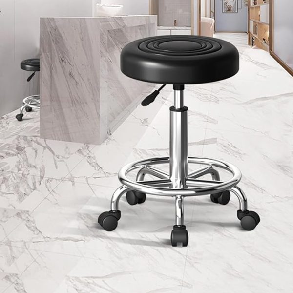 Adjustable Rolling Stool for Salon, Office & Medical Use - Swivel & Hydraulic Height - Image 10