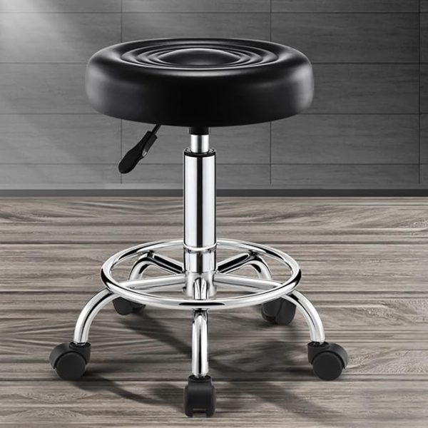 Adjustable Rolling Stool for Salon, Office & Medical Use - Swivel & Hydraulic Height - Image 12