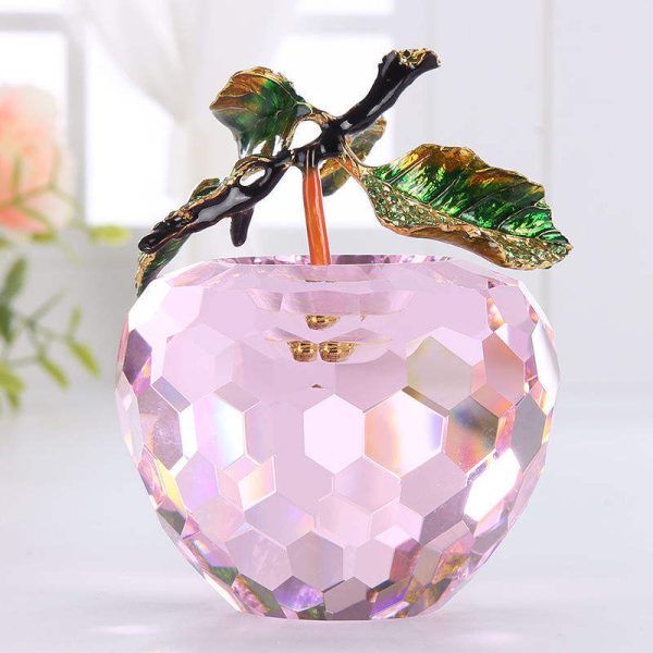 Crystal Apple Figurine – Elegant Decorative Showpiece & Paperweight - Image 18