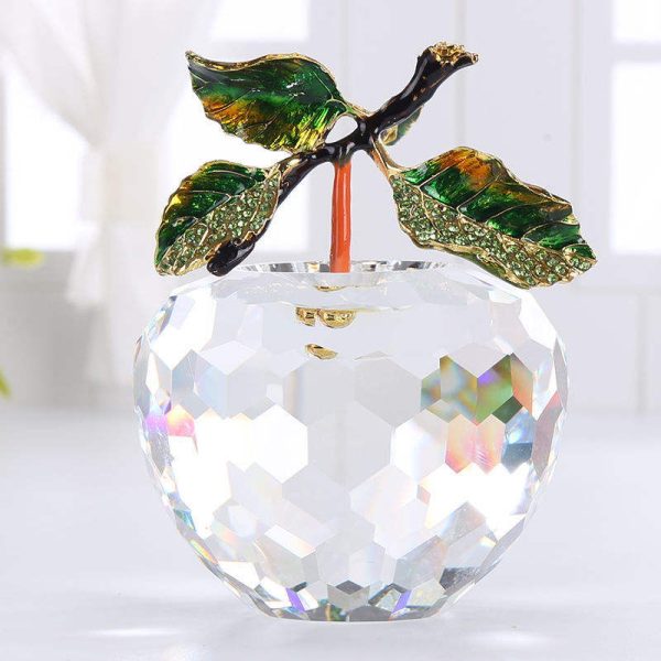 Crystal Apple Figurine – Elegant Decorative Showpiece & Paperweight - Image 16