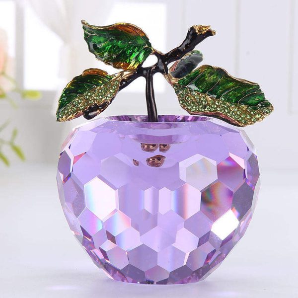 Crystal Apple Figurine – Elegant Decorative Showpiece & Paperweight - Image 17
