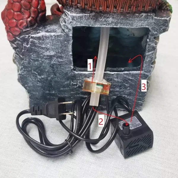 Luxury Indoor Table Fountain with LED Light and Water Circulation Pump