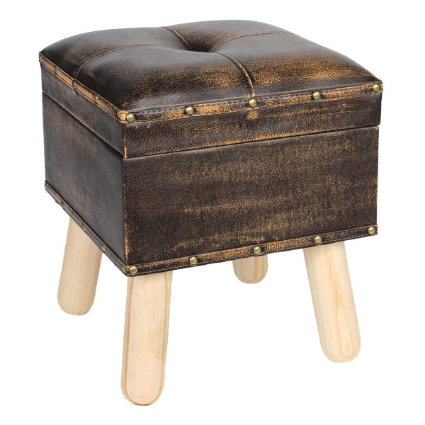 PU Leather Footstool - Image 6