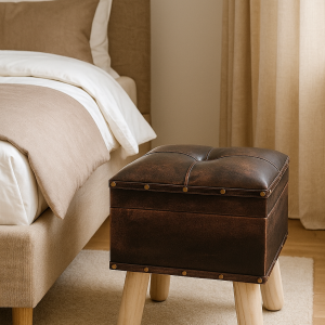 PU Leather Footstool