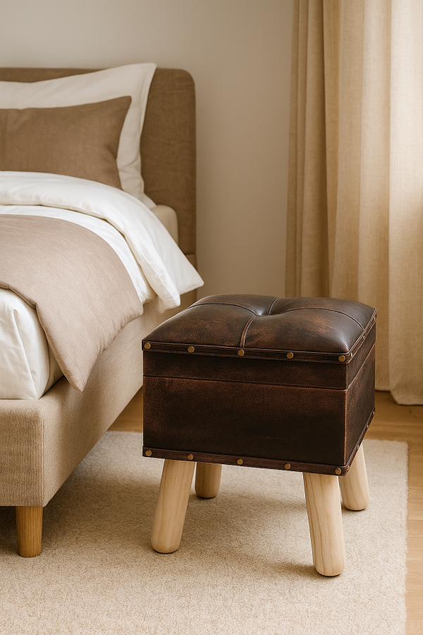 PU Leather Footstool