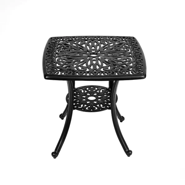 Luxury Garden Square Table – Cast Aluminum Outdoor Dining Table - Image 4
