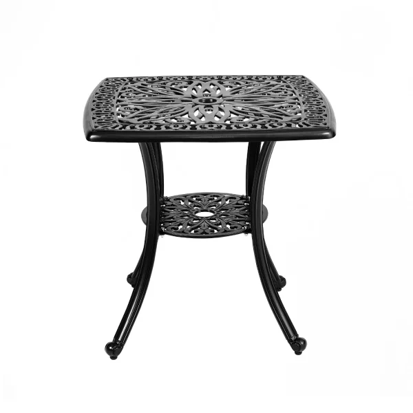 Luxury Garden Square Table – Cast Aluminum Outdoor Dining Table - Image 14