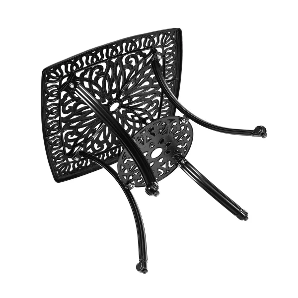 Luxury Garden Square Table – Cast Aluminum Outdoor Dining Table - Image 11