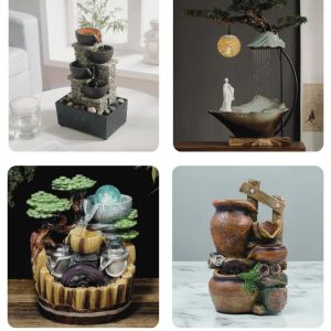 Furnish Fantasy Table Waterfall Fountain Indoor Desk Decor Relaxation Bangladesh